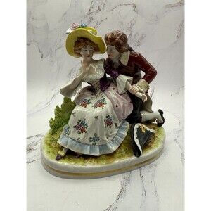 Kister Scheibe #10668 German Porcelain Figurine “Courtship Scene” -Read